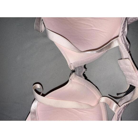 Smart & Sexy Pink and Black Lace Push-Up Bra 40D - Picture 7 of 9